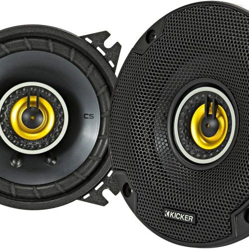 46csc44 kicker cs series 4 inch coaxial 2 way speakers 50w rms 150w peak 4 ohm car audio pair pro audio center 1